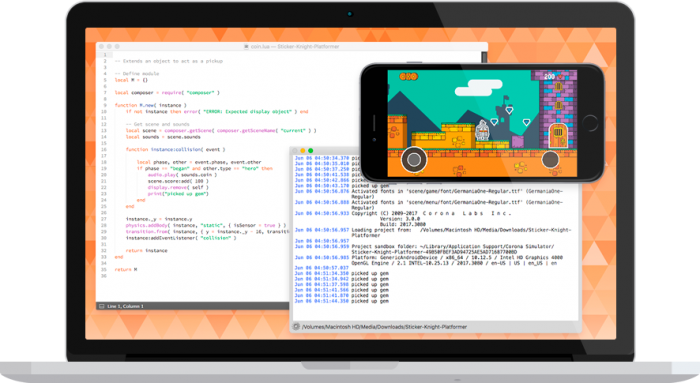 Corona Free Cross Platform 2D Game Engine